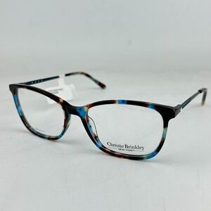 Christie Brinkley LT51361322 Womens Eyeglasses Frame Blue Cat Eye 54-17-140mm